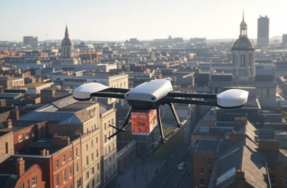 ഡബ്ലിനിൽ മന്ന ഡ്രോൺ ഭക്ഷണ വിതരണം: സാങ്കേതികവിദ്യയുടെ പുതിയ മുഖം