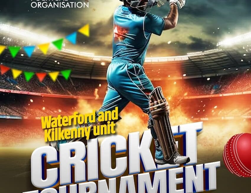 ക്രാന്തി വാട്ടർ ഫോർഡ്, കിൽക്കെനി യൂണിറ്റുകൾ സംയുക്തമായി സംഘടിപ്പിക്കുന്ന ക്രിക്കറ്റ് ടൂർണമെൻറ് ജൂൺ രണ്ടിന് ഡബ്ലിനിൽ