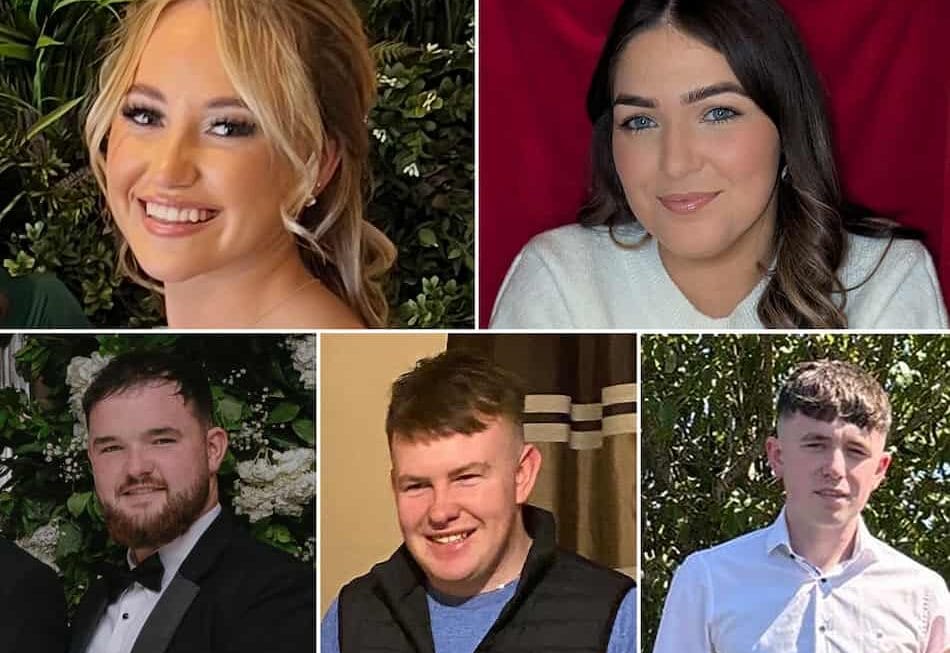 അയർലൻഡിനെ നടുക്കി; ഡൺഡാൾക്കിൽ കാറപകടത്തിൽ അഞ്ച് യുവതി യുവാക്കൾ ദാരുണമായി മരിച്ചു