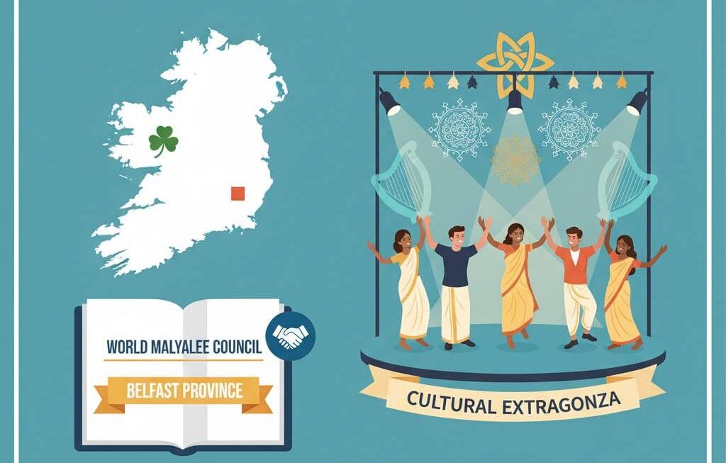 വേൾഡ് മലയാളി കൗൺസിൽ: നോർത്തേൺ അയർലൻഡ് ബെൽഫാസ്റ്റ് പ്രൊവിൻസ് പ്രവർത്തനോദ്ഘാടനം 21-ന്: പ്രവാസ ലോകത്തിന് പുതിയ ഊർജ്ജം