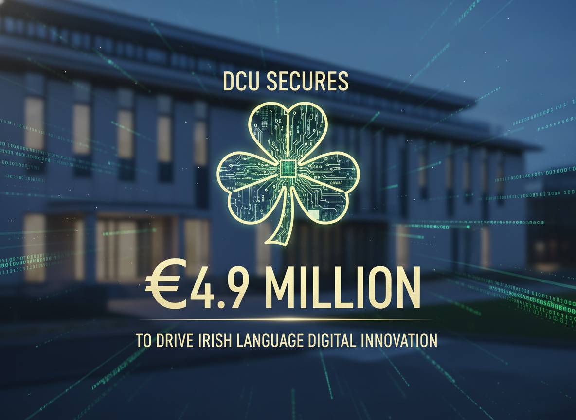 DCU ഐറിഷ് ഭാഷാ ഡിജിറ്റൽ നവീകരണം പ്രോത്സാഹിപ്പിക്കാനായി 4.9 ദശലക്ഷം യൂറോ നേടി