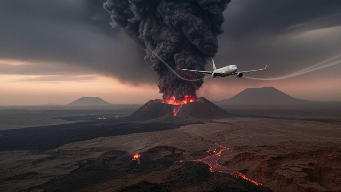 എത്യോപ്യൻ അഗ്നിപർവത സ്ഫോടനം,പുകപടലം ഇന്ത്യയിലേക്ക്; വിമാനങ്ങൾ നിർത്തലാക്കി