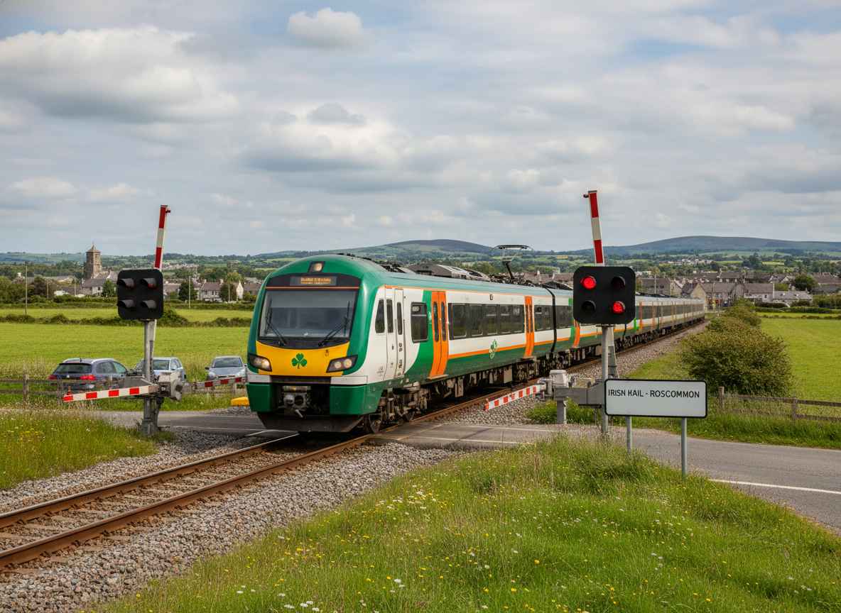 റോസ്കോമണിൽ ലെവൽ ക്രോസിങ് കൂട്ടിയിടി കാരണം ഐറിഷ് റെയിലിന് വൻ കാലതാമസം.