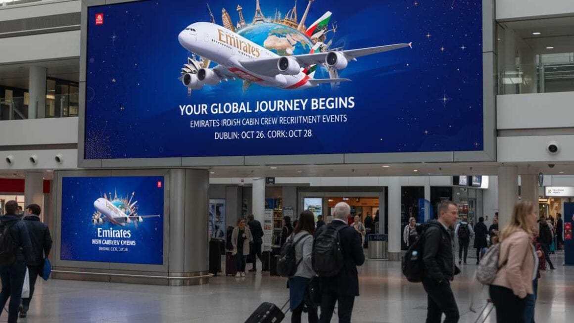 ഡബ്ലിനിലും കോർക്കിലും എമിറേറ്റ്സ് ക്യാബിൻ ക്രൂ റിക്രൂട്ട്മെന്റ്