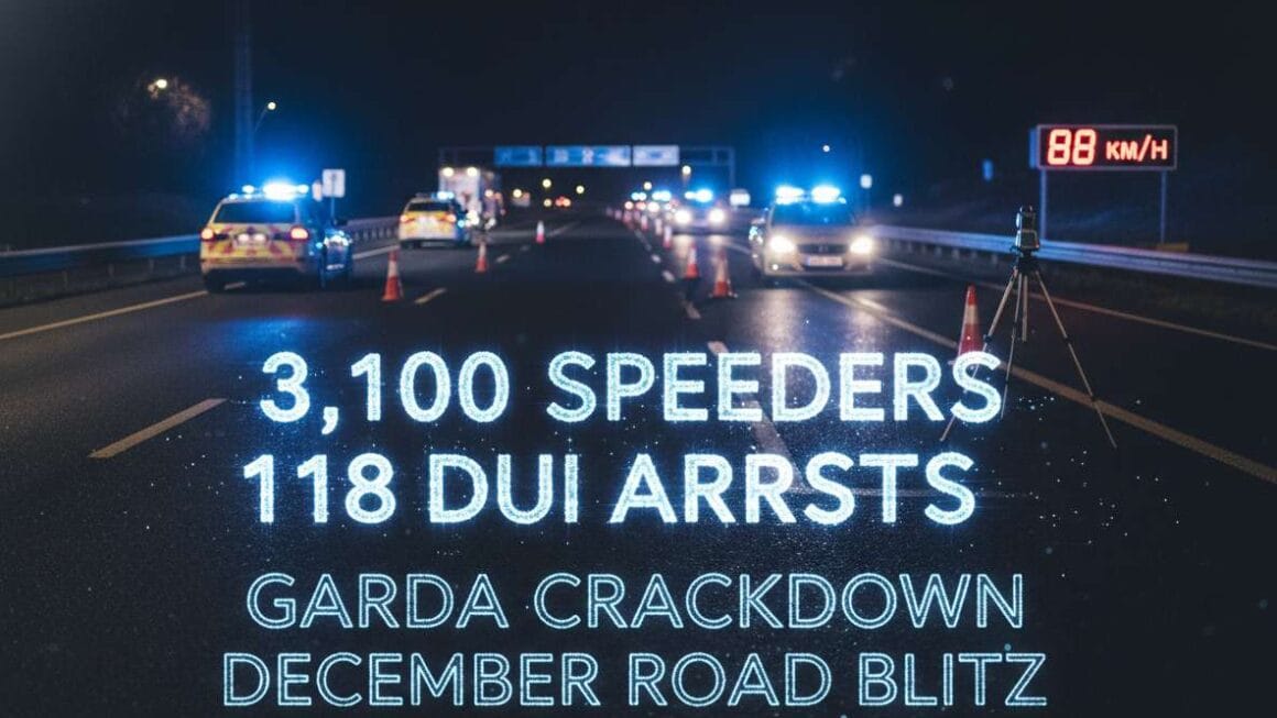 ഡിസംബർ റോഡ് പരിശോധനയിൽ 3,100-അമിത വേഗതക്കാരെയും 118 DUI അറസ്റ്റുകളും
