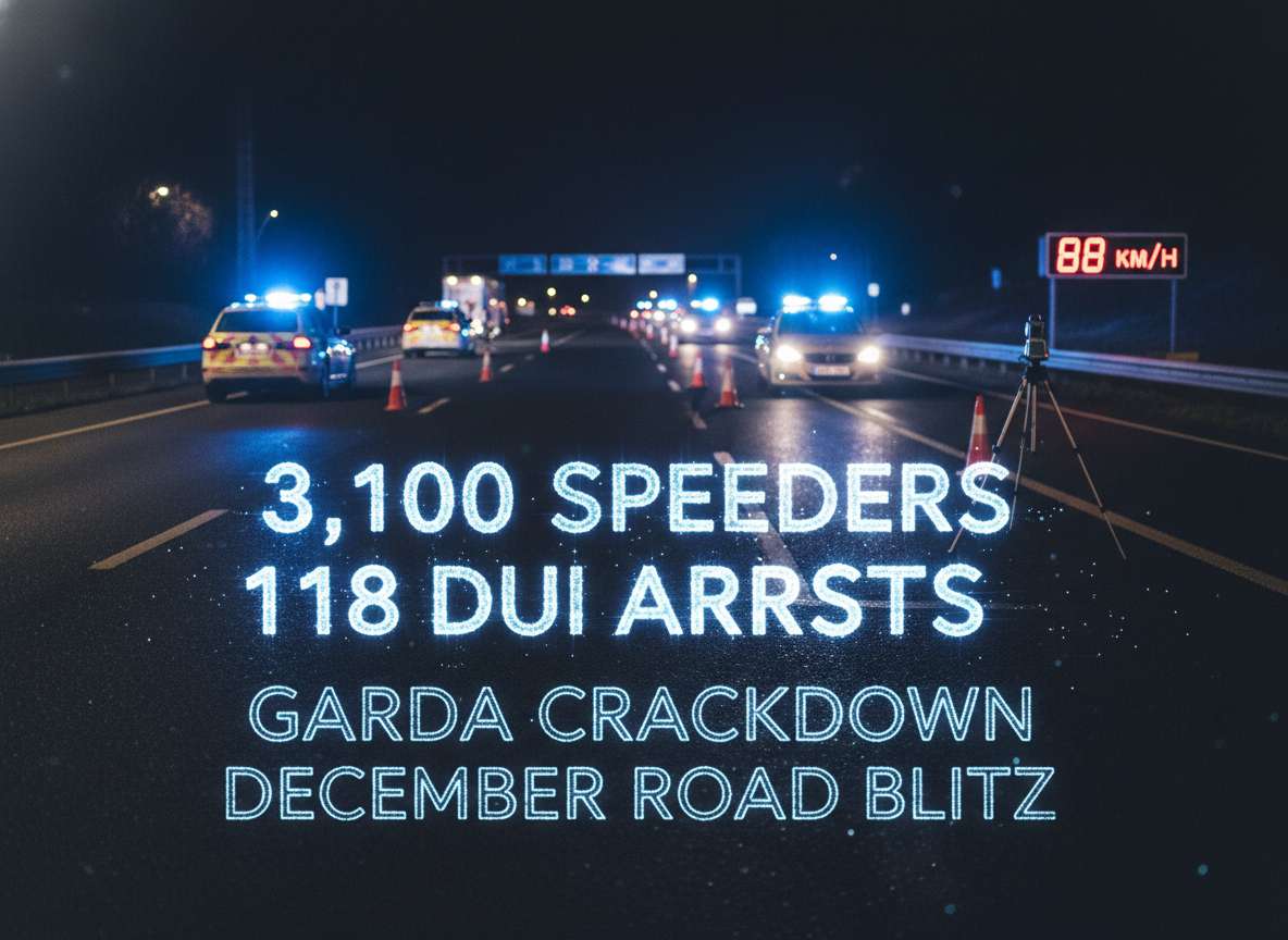 ഡിസംബർ റോഡ് പരിശോധനയിൽ 3,100-അമിത വേഗതക്കാരെയും 118 DUI അറസ്റ്റുകളും
