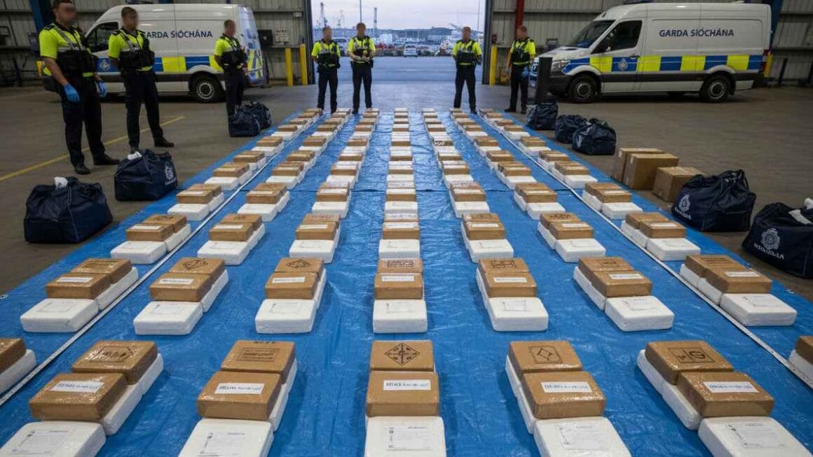 വൻ ലഹരിമരുന്ന് വേട്ട: പോലീസ് 7.2 ദശലക്ഷം യൂറോയുടെ കൊക്കെയ്ൻ പിടികൂടി, ഡബ്ലിനിലും വെക്സ്ഫോർഡിലുമായി നാലുപേർ അറസ്റ്റിൽ.