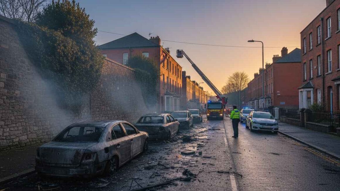 ഡബ്ലിൻ 8-ൽ കാറുകൾ കത്തിച്ചതിനെത്തുടർന്ന് ഒരാൾ അറസ്റ്റിൽ.