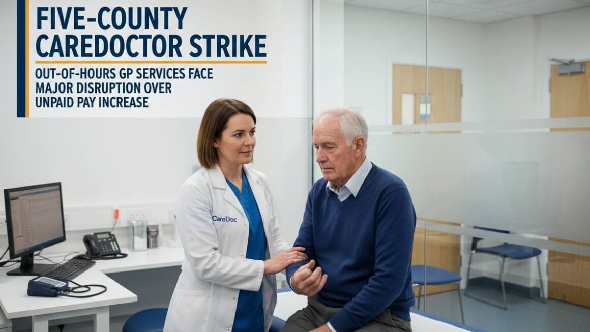 CareDoc GP സമരം: ലഭിക്കാത്ത വേതന വർദ്ധനവിനെ തുടർന്ന് രാത്രികാല GP സേവനങ്ങൾ വലിയ തടസ്സങ്ങൾ നേരിടുന്നു.