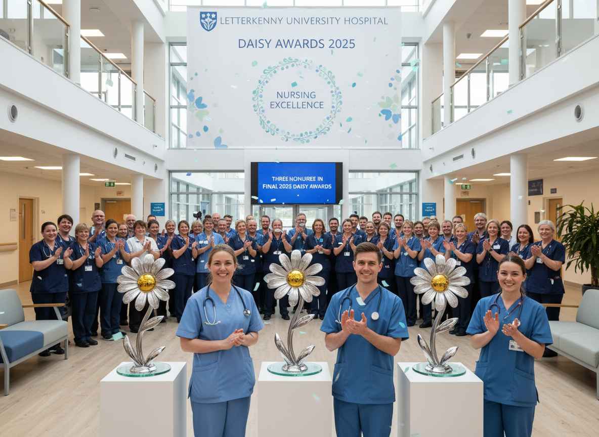 Letterkenny യൂണിവേഴ്സിറ്റി ഹോസ്പിറ്റൽ 2025 DAISY അവാർഡുകളിൽ മൂന്നുപേർക്ക് ആദരം