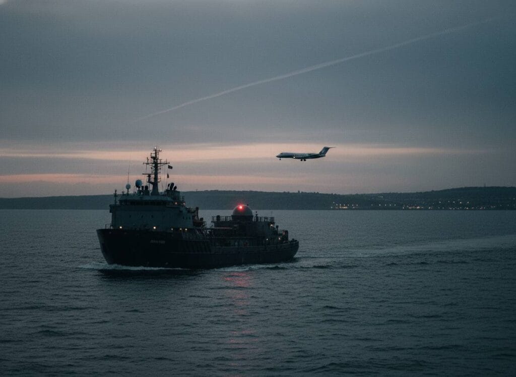 ഐറിഷ് കടലിലെ നിഗൂഢമായ ‘ഡാർക്ക് വെസ്സൽ’ സെലെൻസ്കിയുടെ ഡബ്ലിൻ വിമാനത്തിന് സമീപമുണ്ടായ ഡ്രോൺ സംഭവവുമായി ബന്ധമോ?