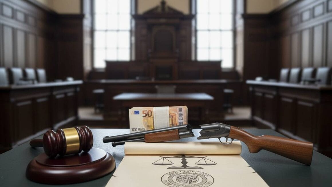 കർഷകൻ ഷോട്ട്ഗൺ ഉപയോഗിച്ച് വെടി വച്ച കേസ്, ഇരകൾക്ക് 215,000 യൂറോയിലധികം നഷ്ടപരിഹാരം അനുവദിച്ചു.