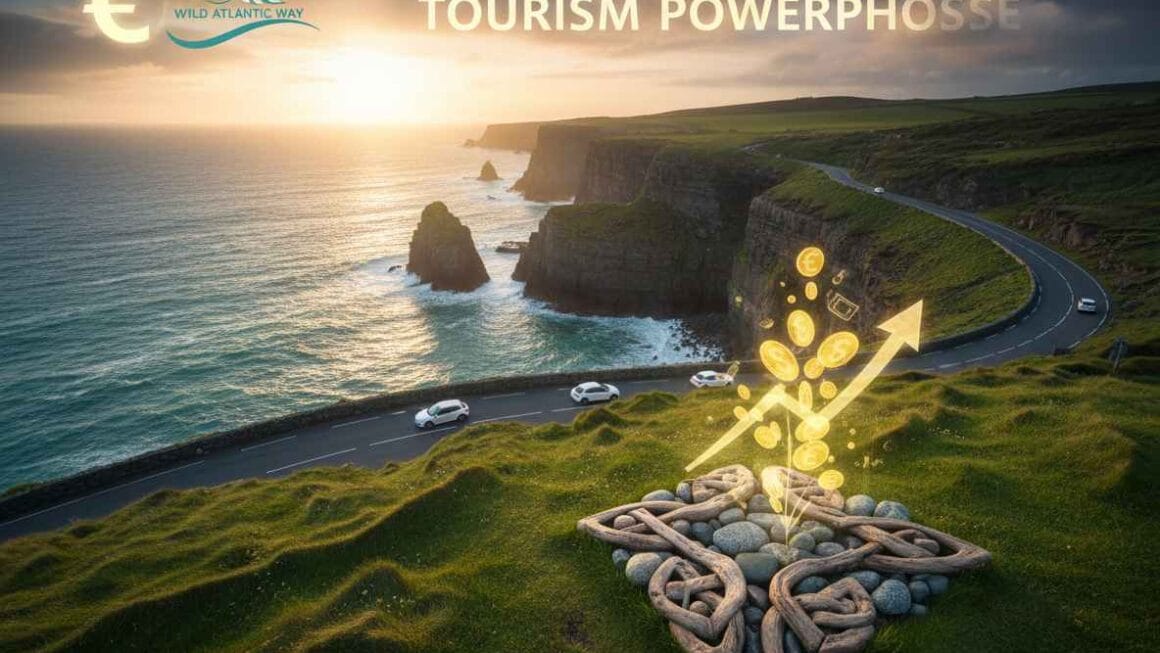 വൈൽഡ് അറ്റ്ലാന്റിക് വേ ഐറിഷ് സമ്പദ്‌വ്യവസ്ഥയിലേക്ക് കോടിക്കണക്കിന് യൂറോ കൊണ്ടുവരുന്നു, വിനോദസഞ്ചാര ശക്തികേന്ദ്രമെന്ന നിലയിൽ അതിന്റെ പങ്ക് ഉറപ്പിക്കുന്നു.