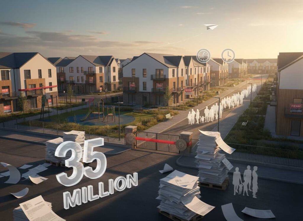 ഭവന പ്രതിസന്ധിക്കിടെ, 35 ദശലക്ഷം യൂറോ വിലമതിക്കുന്ന പുതിയ വീടുകൾ ഡബ്ലിനിൽ ഉപയോഗിക്കാതെ കിടക്കുന്നു.