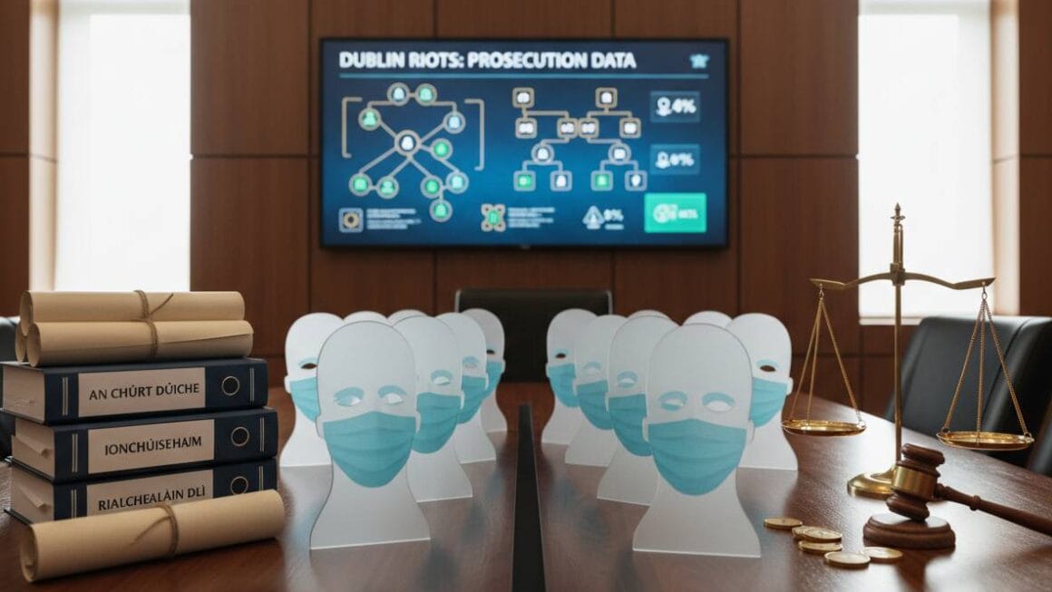 ഡബ്ലിൻ കലാപം: മുഖംമൂടി അഴിഞ്ഞു; 80-ൽ അധികം പ്രോസിക്യൂഷനുകൾ കുറ്റവാളികളുടെ പ്രൊഫൈലുകളും