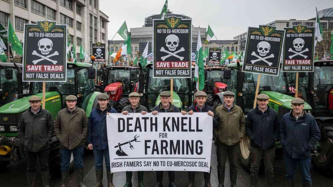 EU-Mercosur കരാറിനെതിരെ ഐറിഷ് കർഷക രോഷം: ‘കൃഷിയുടെ മരണമണി’