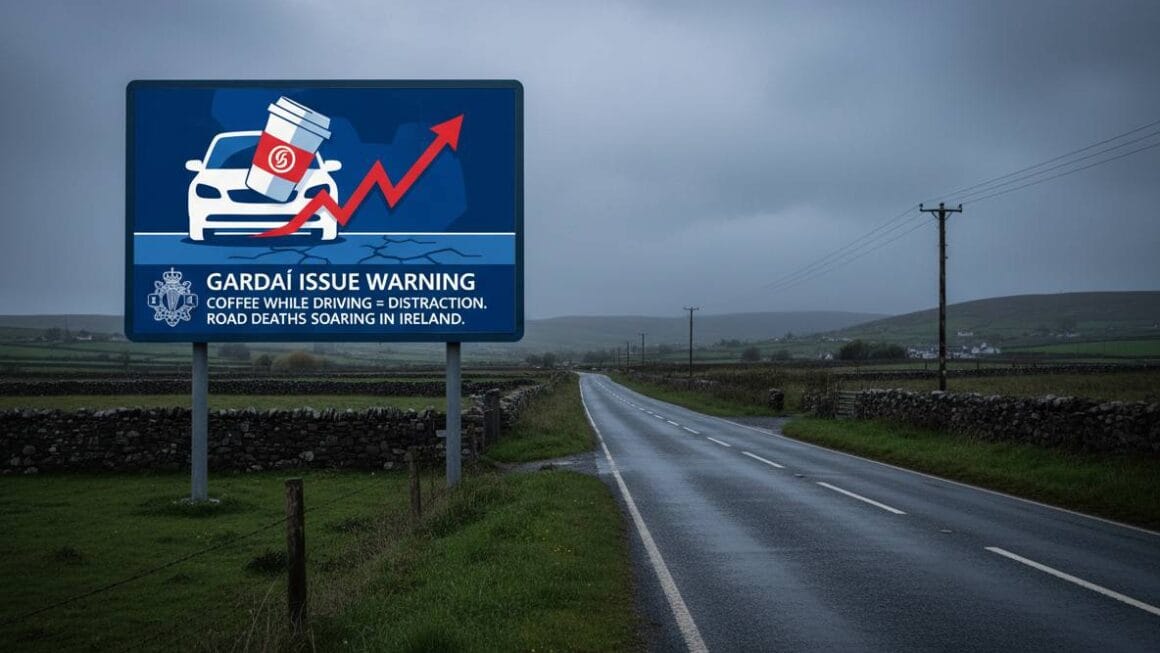ഡ്രൈവ് ചെയ്യുമ്പോൾ കാപ്പി കുടിക്കുന്നത് ശ്രദ്ധാശൈഥില്യമാണെന്ന് ഗാർഡൈ ശക്തമായ മുന്നറിയിപ്പ് നൽകി.