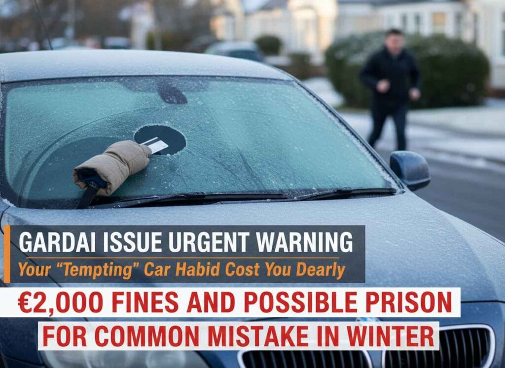 തണുപ്പത്തു കാർ ചൂടാക്കാൻ സ്റ്റാർട്ട് ആക്കി ഹീറ്റർ ഇട്ടു വക്കാറുണ്ടോ? ഇതിനു 2,000 യൂറോ പിഴ ലഭിച്ചേക്കാം