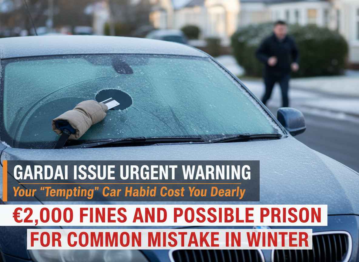 തണുപ്പത്തു കാർ ചൂടാക്കാൻ സ്റ്റാർട്ട് ആക്കി ഹീറ്റർ ഇട്ടു വക്കാറുണ്ടോ? ഇതിനു 2,000 യൂറോ പിഴ ലഭിച്ചേക്കാം