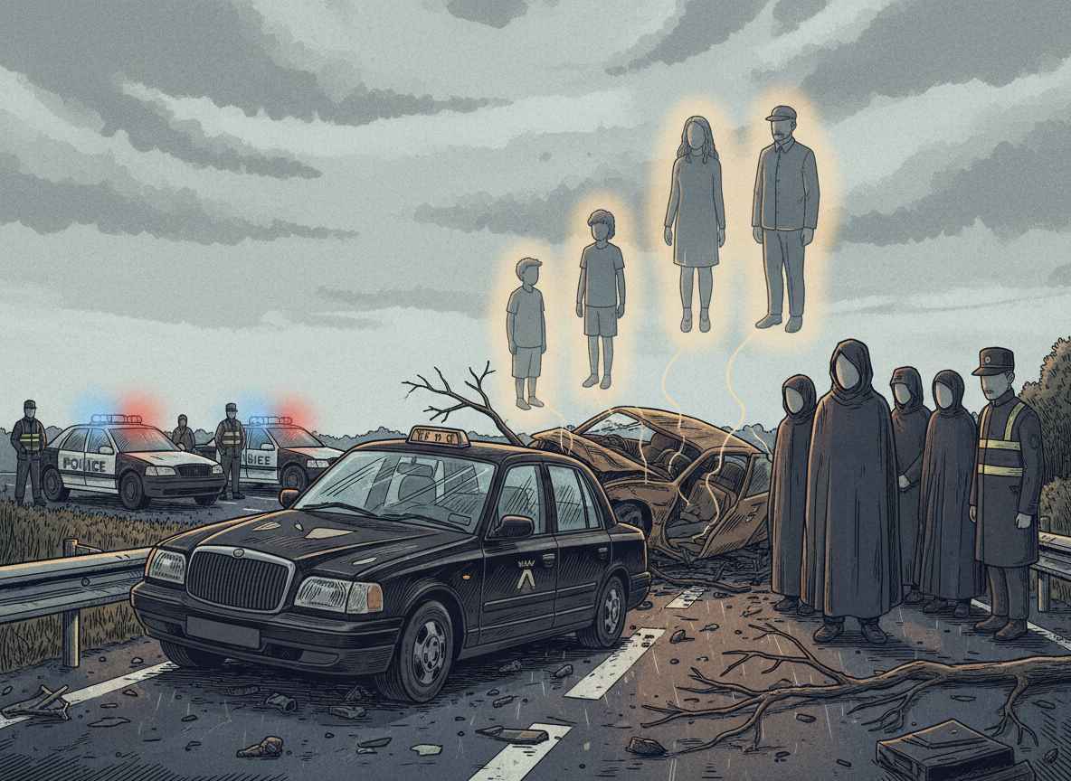 മാഞ്ചസ്റ്റർ കാർ കൂട്ടിയിടിയിൽ മൂന്ന് കൗമാരക്കാരും ഒരു ടാക്സി ഡ്രൈവറും ഉൾപ്പെടെ നാല് പേർക്ക് മരണം