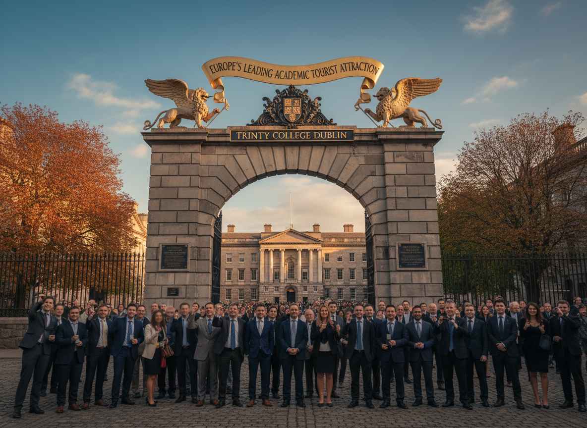 ട്രിനിറ്റി കോളേജ് ഡബ്ലിൻ യൂറോപ്പിലെ ഏറ്റവും മികച്ച അക്കാദമിക് ടൂറിസ്റ്റ് ആകർഷണം എന്ന പദവി സ്വന്തമാക്കി.