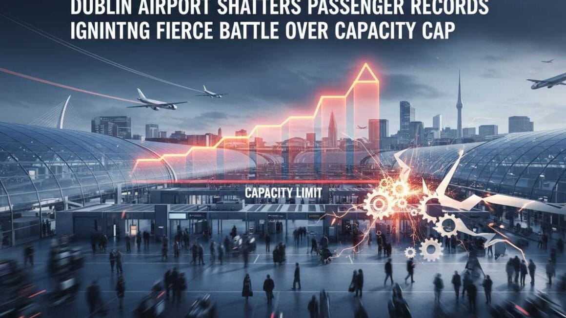 ഡബ്ലിൻ എയർപോർട്ട് യാത്രക്കാരുടെ എണ്ണത്തിൽ റെക്കോർഡ് ഭേദിച്ചു; ശേഷി പരിധിയെച്ചൊല്ലി രൂക്ഷമായ തർക്കം