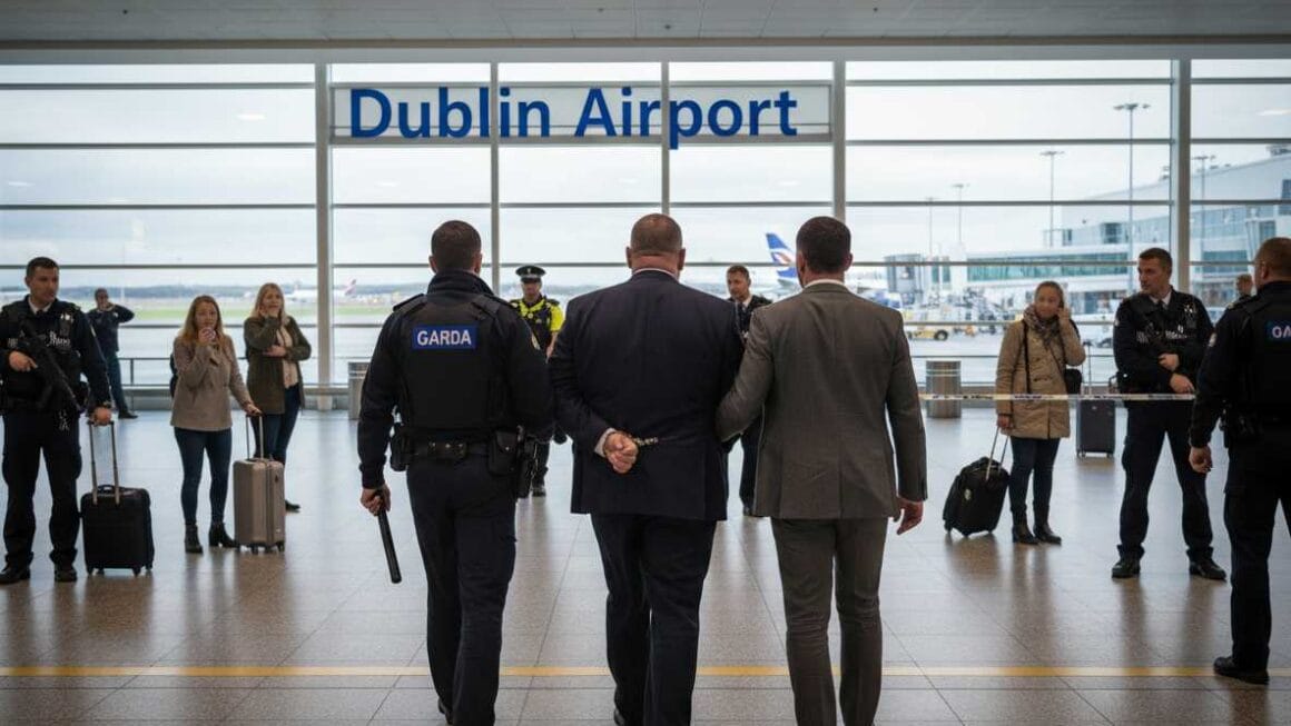 അയർലൻഡിലെ പ്രമുഖ കുറ്റകൃത്യ തലവൻ ഡബ്ലിൻ വിമാനത്താവളത്തിൽ Garda-യുടെ വൻ ഓപ്പറേഷനിൽ പിടിയിലായി.