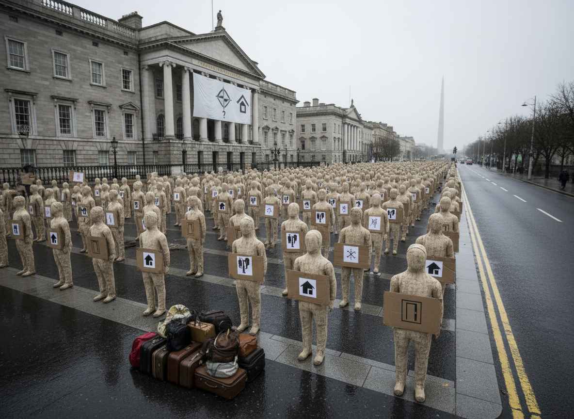 അയര്‍ലന്‍ഡില്‍ അഭയാര്‍ത്ഥി പ്രക്ഷോഭം; നാടുകടത്തല്‍ അവസാനിപ്പിക്കണമെന്ന് ആവശ്യം.