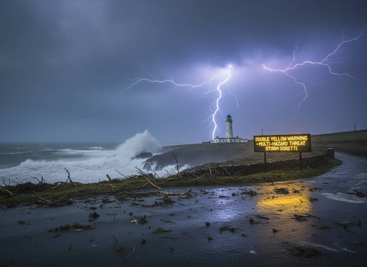 ഗോറെറ്റി കൊടുങ്കാറ്റ് ഭീഷണി: ഡബിൾ യെല്ലോ മുന്നറിയിപ്പ് പുറപ്പെടുവിച്ചു.
