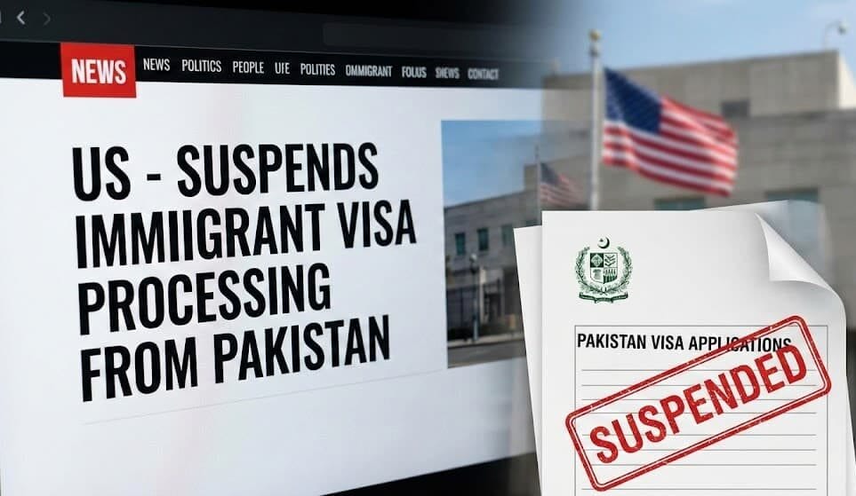 പാക്കിസ്ഥാൻ ഉൾപ്പെടെ 75 രാജ്യങ്ങളിൽ നിന്നുള്ള ഇമിഗ്രന്റ് വിസ നടപടികൾ  ട്രംപ് ഭരണകൂടം നിർത്തി