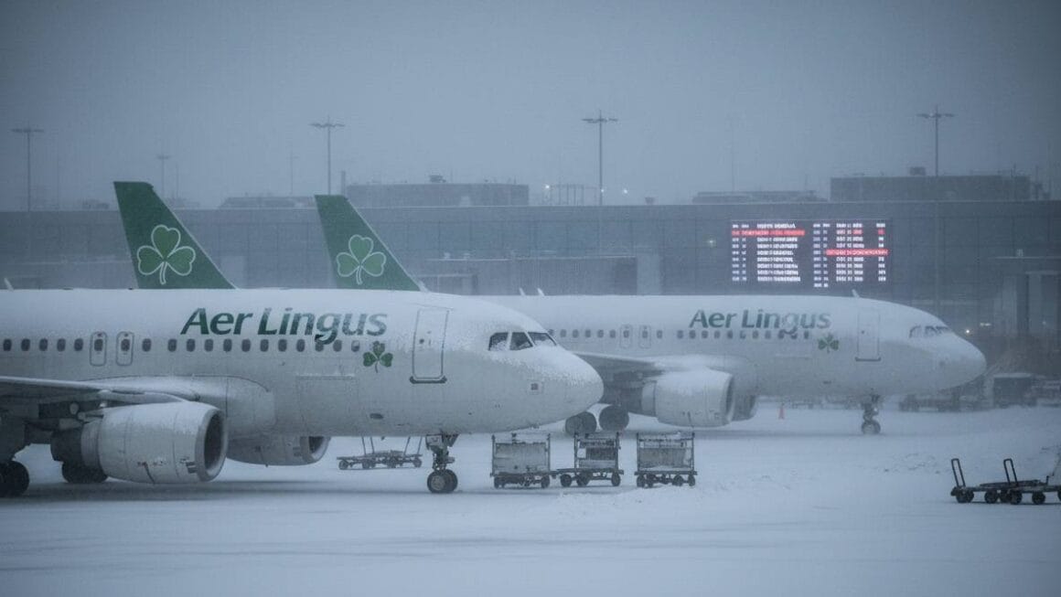 US ശൈത്യകാല കൊടുങ്കാറ്റ്; Aer Lingus 21 ട്രാൻസ്അറ്റ്ലാന്റിക് വിമാനങ്ങൾ റദ്ദാക്കുന്നു.