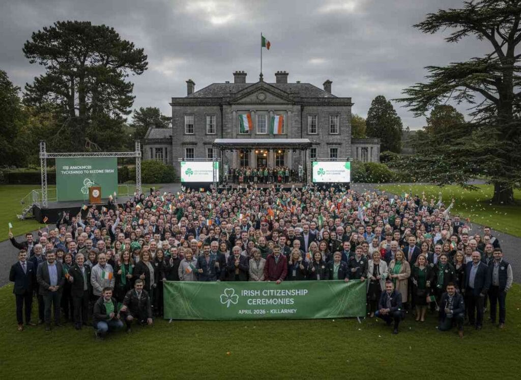 കില്ലാർണിയിൽ 2026 ഏപ്രിലിൽ പൗരത്വ ചടങ്ങുകൾ ISD പ്രഖ്യാപിച്ചു.