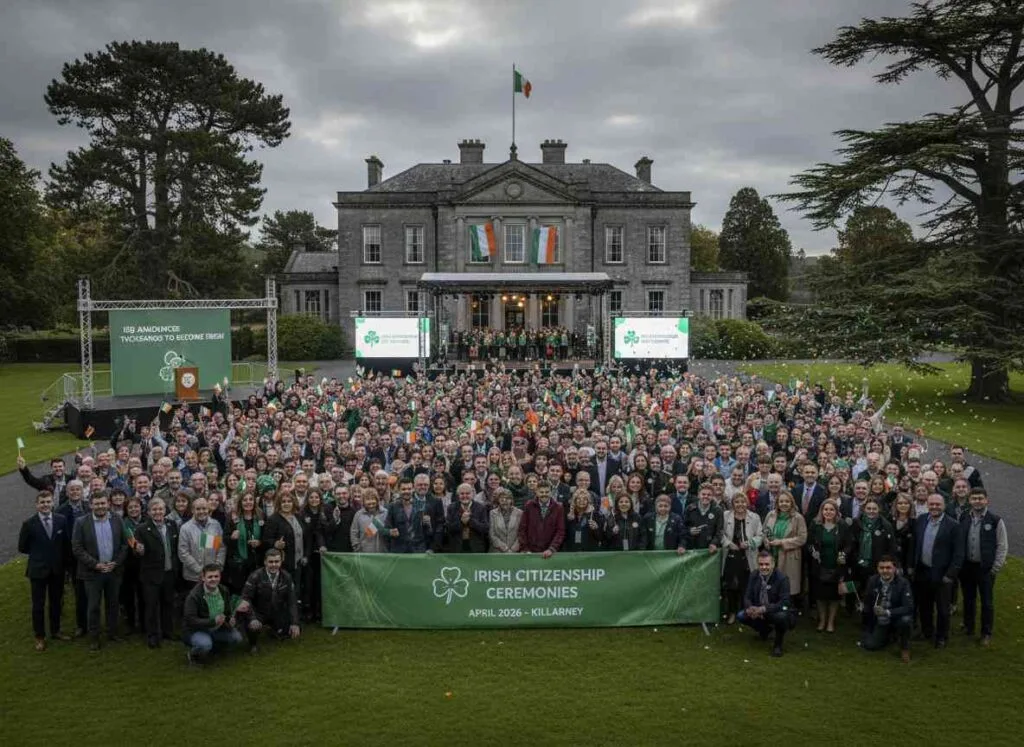 കില്ലാർണിയിൽ 2026 ഏപ്രിലിൽ പൗരത്വ ചടങ്ങുകൾ ISD പ്രഖ്യാപിച്ചു.