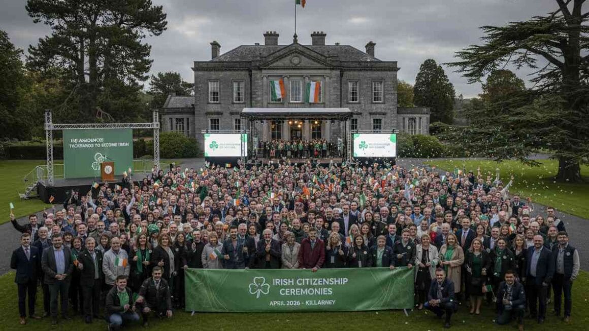 കില്ലാർണിയിൽ 2026 ഏപ്രിലിൽ പൗരത്വ ചടങ്ങുകൾ ISD പ്രഖ്യാപിച്ചു.