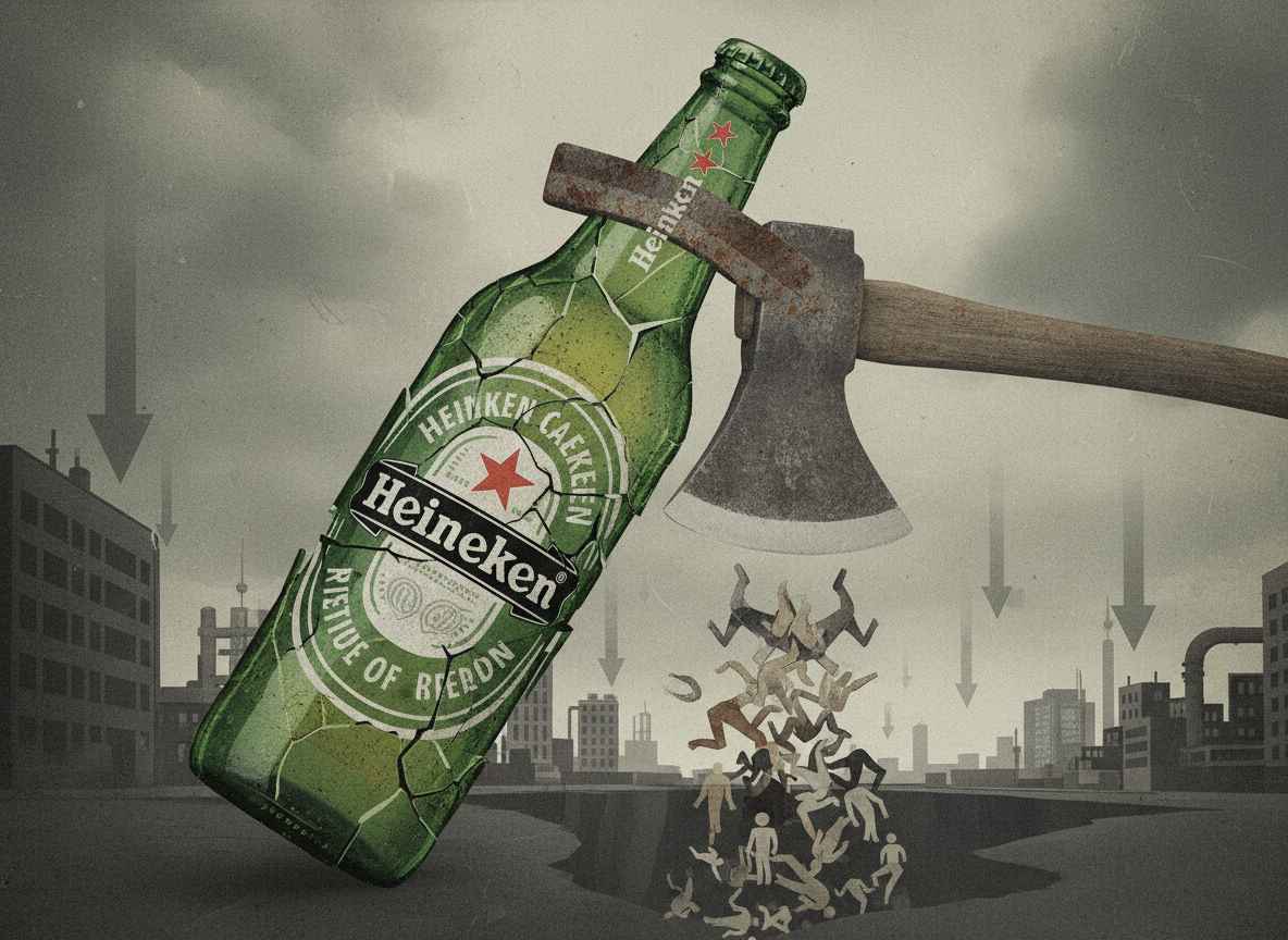 ഹൈനെക്കൻ ആഗോളതലത്തിൽ 6,000 തസ്തികകൾ വെട്ടിക്കുറയ്ക്കുന്നു; ബിയർ ആവശ്യകത കുത്തനെ ഇടിഞ്ഞു