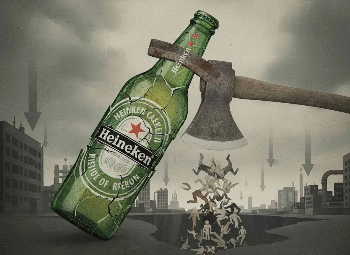 ഹൈനെക്കൻ ആഗോളതലത്തിൽ 6,000 തസ്തികകൾ വെട്ടിക്കുറയ്ക്കുന്നു; ബിയർ ആവശ്യകത കുത്തനെ ഇടിഞ്ഞു