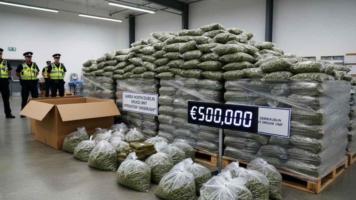 ഡബ്ലിനിൽ നടന്ന പ്രധാന Garda ഓപ്പറേഷനിൽ അഞ്ച് ലക്ഷം യൂറോയുടെ കഞ്ചാവ് പിടികൂടി.