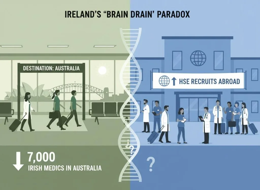 HSE വിദേശത്തുനിന്ന് ആളുകളെ നിയമിക്കുമ്പോൾ, 7,000 ഐറിഷ് ഡോക്ടർമാർ ഓസ്ട്രേലിയയിൽ