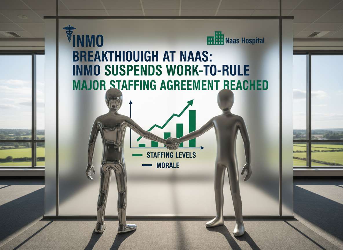 Naas-ൽ സ്റ്റാഫിംഗ് കരാറിനെ തുടർന്ന് INMO നിയമാനുസൃത ജോലി താൽക്കാലികമായി നിർത്തിവെച്ചു
