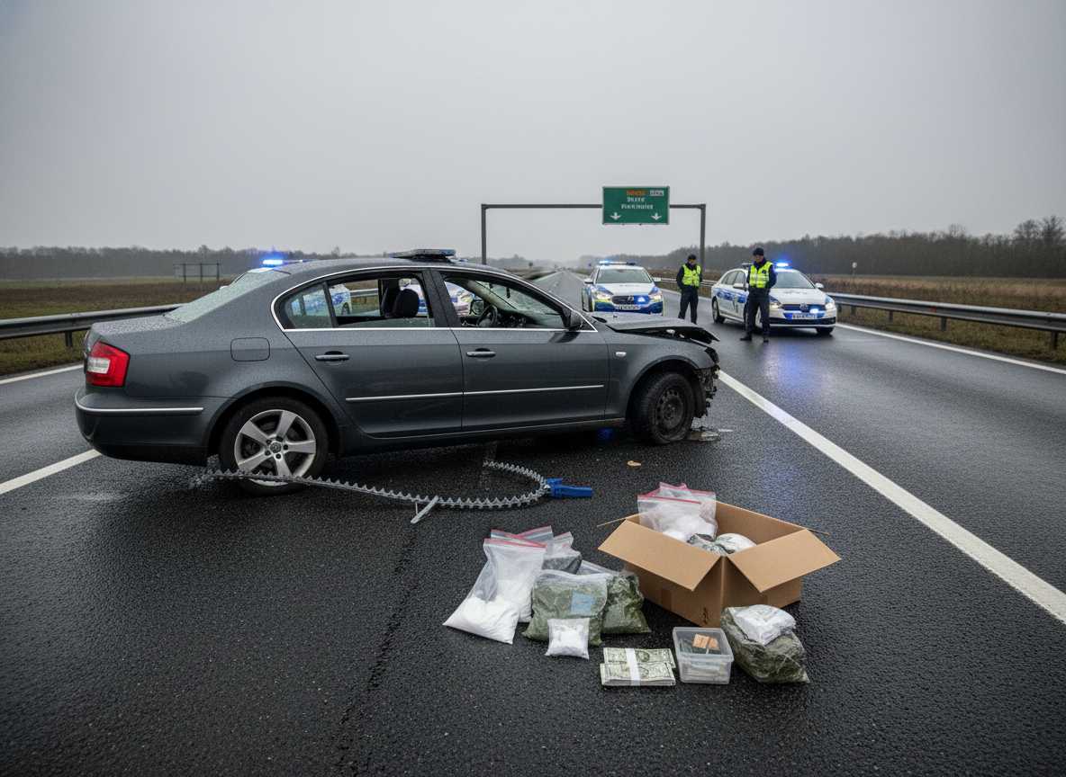 ഡബ്ലിനിലും സിനിമ സ്റ്റൈൽ ഗാർഡ കാർ ചെസ് , വൻ മയക്കുമരുന്ന് പിടികൂടി