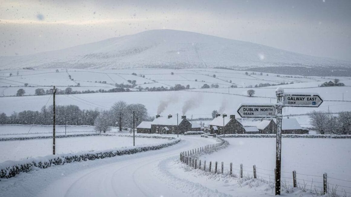 മഞ്ഞിൽ പുതഞ്ഞ Valentine’s Day പ്രവചിച്ചു് Met Eireann
