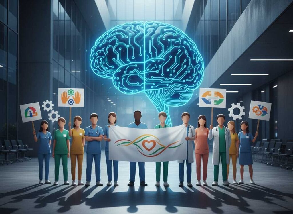 AI അല്ല, മുൻഗണന മനുഷ്യർക്കാകണം; എച്ച്.എസ്.ഇ-യുടെ പുതിയ നയത്തിനെതിരെ ഐറിഷ് ആരോഗ്യ പ്രവർത്തകർ