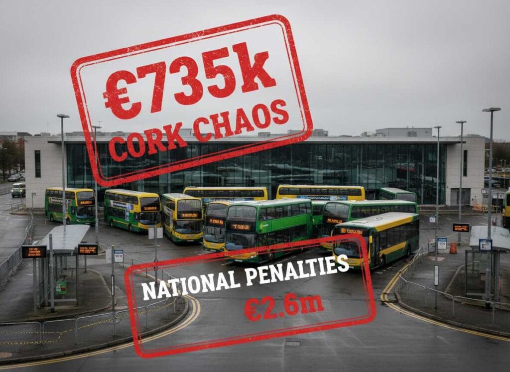 Bus Éireann-ന് കോർക്കിൽ  €735k പിഴ; രാജ്യത്ത് മൊത്തം €2.6m