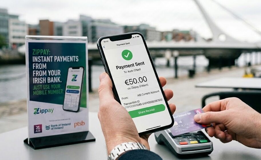 അയർലൻഡിലെ പ്രധാന ബാങ്കുകൾ പുതിയ ഇൻസ്റ്റന്റ് പേയ്‌മെന്റ് സംവിധാനമായ ‘സിപ്പേ’ (Zippay) അവതരിപ്പിച്ചു; ഇനി പണം കൈമാറാൻ മൊബൈൽ നമ്പർ മാത്രം മതി