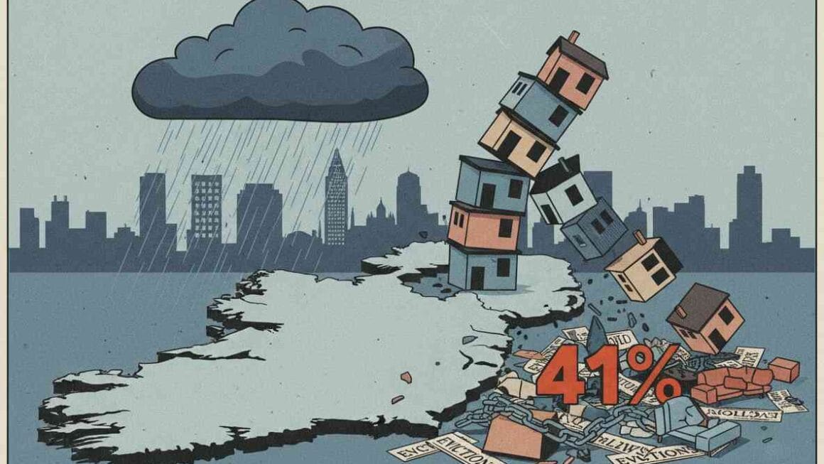 അയർലൻഡിലെ പുതിയ വാടക നിയമങ്ങൾ പ്രാബല്യത്തിൽ വന്നതോടെ കുടിയൊഴിപ്പിക്കലുകൾ 41% വർദ്ധിച്ചു