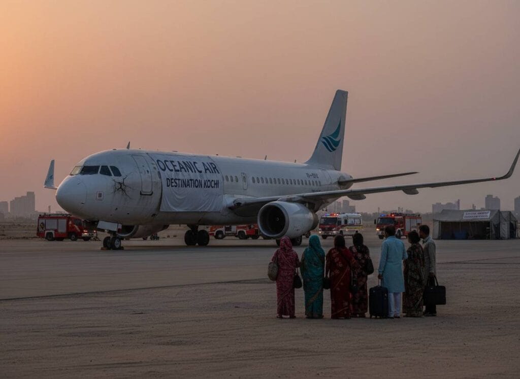 ഗൾഫ് സംഘർഷം അടിയന്തര ലാൻഡിംഗിന്: കറാച്ചിയിൽ കുടുങ്ങിയ എട്ട് ഇന്ത്യക്കാരിൽ മലയാളി കുടുംബവും.