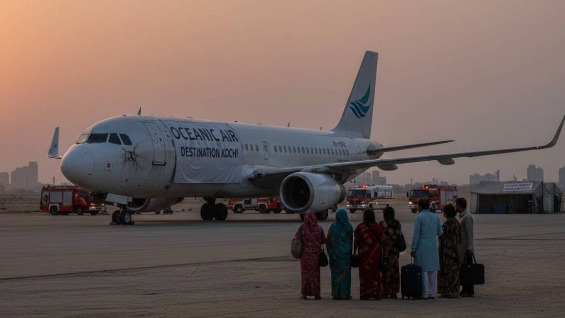 ഗൾഫ് സംഘർഷം അടിയന്തര ലാൻഡിംഗിന്: കറാച്ചിയിൽ കുടുങ്ങിയ എട്ട് ഇന്ത്യക്കാരിൽ മലയാളി കുടുംബവും.