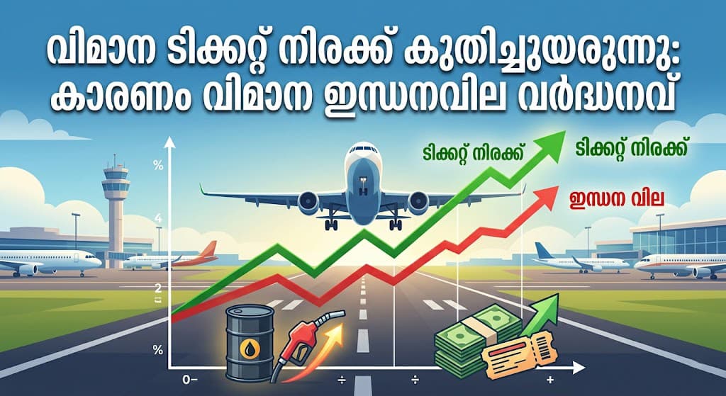 പ്രവാസികൾക്ക് കനത്ത ഇരുട്ടടി: വിമാന ഇന്ധനവില റെക്കോർഡിൽ, ഗൾഫിൽ നിന്നടക്കം നാട്ടിലേക്കുള്ള ടിക്കറ്റ് നിരക്ക് കുതിച്ചുയരും!