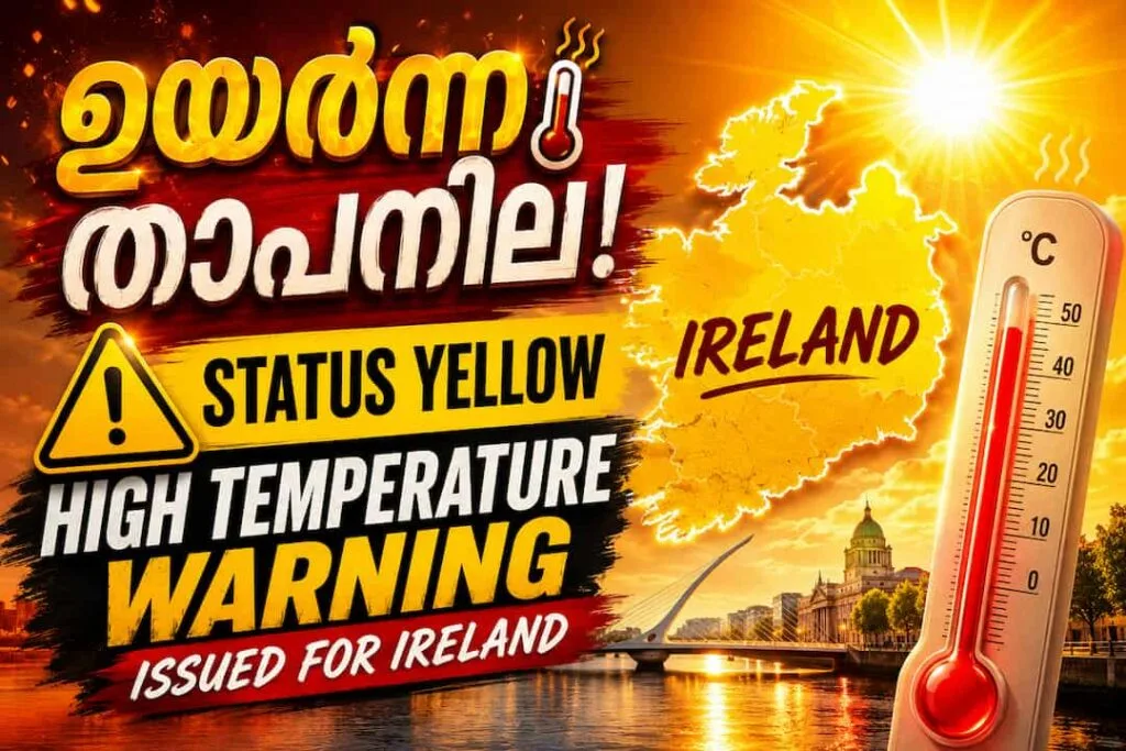 ഉയർന്ന താപനില; രാജ്യത്തുടനീളം യെല്ലോ അലർട്ട് പ്രഖ്യാപിച്ചു