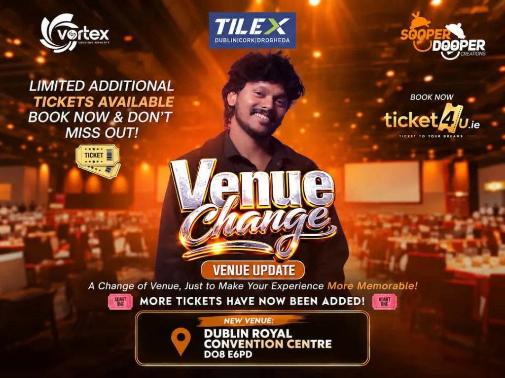 മെന്റലിസ്റ്റ് ആനന്ദുവിന്റെ ‘ദ സീക്രട്ട് ലെറ്റർ’ ഷോയുടെ വേദി മാറ്റി; പുതിയ വേദി ഡബ്ലിൻ റോയൽ കൺവെൻഷൻ സെന്റർ